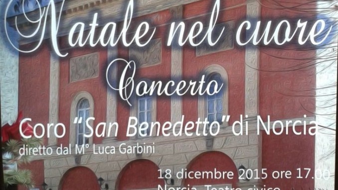 Concerto benefico al Teatro Civico di Norcia