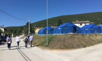Sisma Umbria, sopralluogo della presidente Marini a Cascia e Monteleone di Spoleto