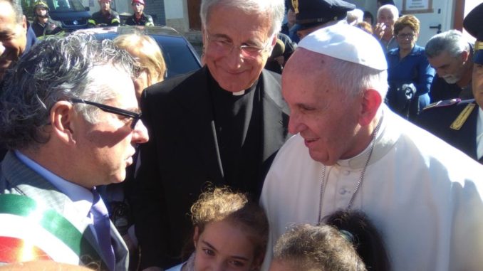 Papa Francesco fa comprare prodotti zone colpite dal terremoto