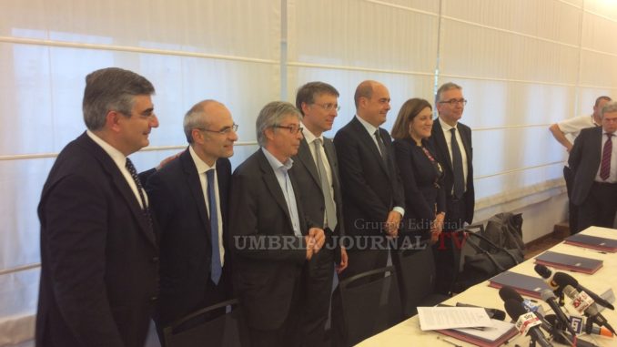 Terremoto e ricostruzione, firmato protocollo, Marini, legalità e trasparenza