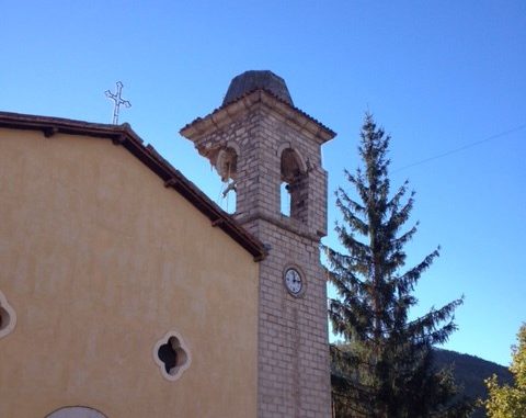 Savelli di Norcia, unica frazione che ha una chiesa ancora in piedi