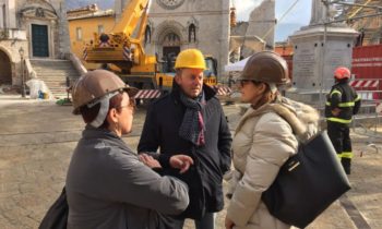 Terremoto Norcia, la senatrice Cardinali ha visitato la zona rossa