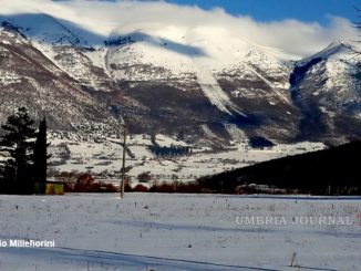 Slavina sul versante nursino, strada di Norcia che va a Castelluccio, nessun danno