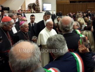 Udienza speciale per i terremotati, oltre mille umbri presenti