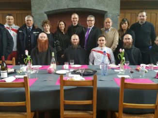 Bruxelles, la Fiaccola Benedettina all'Abbazia di Maredsous