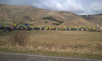 Semina lenticchia, trattori arrivati a Castelluccio di Norcia