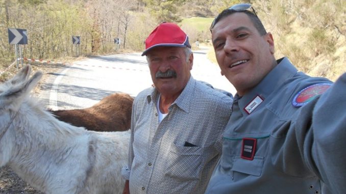 Asinelli sulla strada a Vallo di Nera, intervengono i Carabinieri Forestale