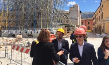 Matteo Orfini, Presidente del Partito Democratico ha visitato Norcia [FOTO]