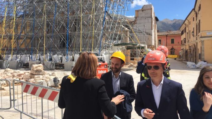 Matteo Orfini, Presidente del Partito Democratico ha visitato Norcia [FOTO]