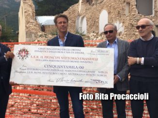 Principe Emanuele Filiberto dona 50 mila euro per Madonna delle Grazie
