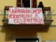 Norcia, Comitato Rinascita Norcia, la protesta dei lenzuoli bianchi.