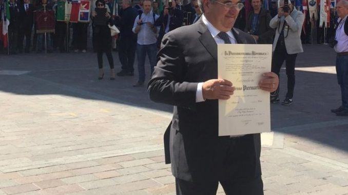 Primo Piermarini Cavaliere dell'Onore al Merito della Repubblica