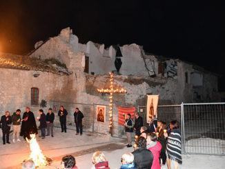 Fiaccolata all’Abbazia di S. Eutizio a tre anni dal sisma
