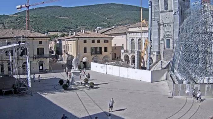 Norcia, avviata ricostruzione Torre, scuole e Palazzo Comunale