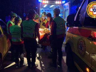 Endurista ferito a Rocchetta di Cascia, quattro squadre del Sasu
