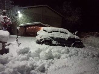 Valnerina sotto la neve, vigili del fuoco impegnati tra Spoleto e Norcia