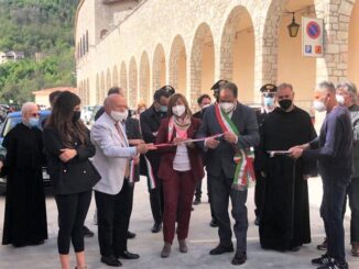 Cascia e Norcia: sopralluoghi Presidente Tesei nelle aree degli ospedali