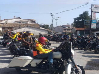 Vallo di Nera estemporanea di pittura, Harley-Davidson e camminatori