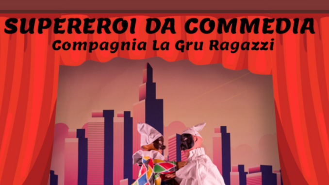 A Sant'Anatolia di Narco, a Largo Caldarera, “Supereroi da commedia”