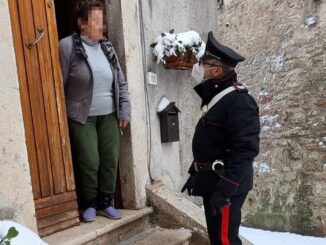 Nevicata Valnerina, la vicinanza dei carabinieri alla popolazione