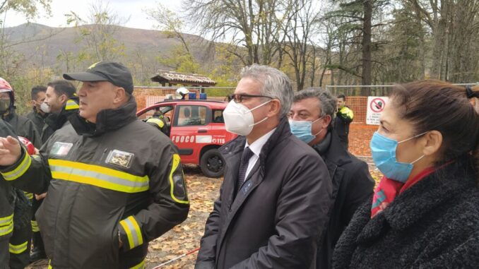 Santa Barbara a Norcia festeggiamenti dei Vigli del fuoco