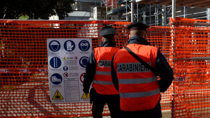 Cantiere centro commerciale a Montefranco, sei sanzioni amministrative