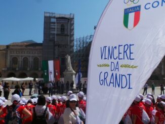 Il Presidente del CONI Giovanni Malagò giovedì a Norcia