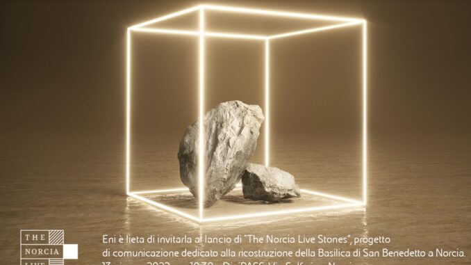 Lancio progetto comunicazione "The Norcia Live Stones", per San Benedetto