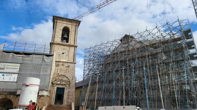 Norcia Ingresso al cantiere della Basilica da giovedì 15, su prenotazione