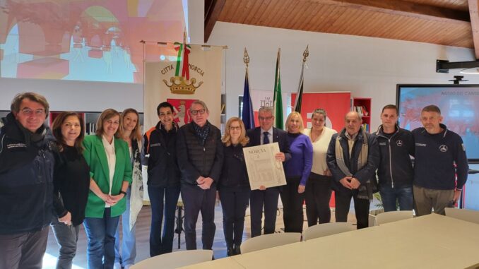 Norcia, delegazione del Governo della Croazia in visita