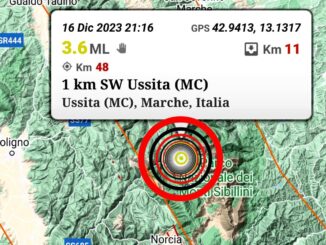Scossa di Terremoto a Ussita, paura e apprensione nel cuore dei Monti Sibillini
