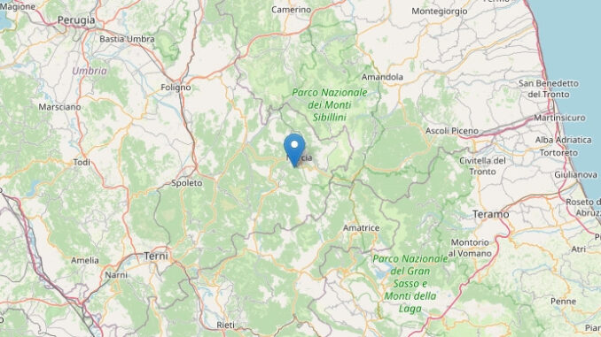 Continuano le scosse in Umbria: terremoto di magnitudo 3.0 registrato vicino a Norcia