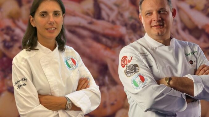 Chef Trotti e Pasticcera Hamzai a Sanremo per Valnerina culinaria