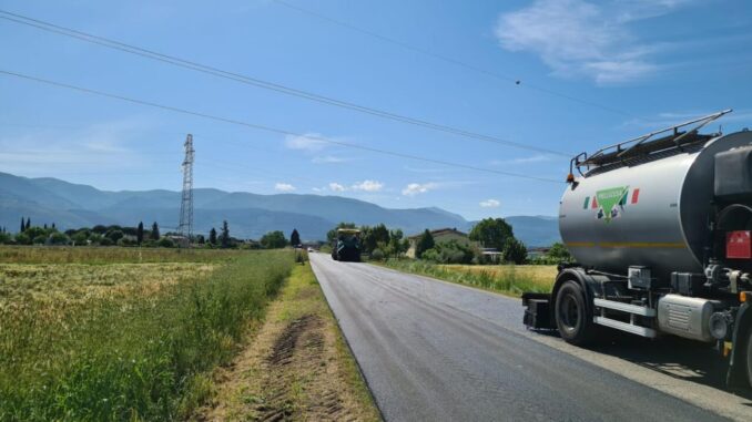 Manutenzione straordinaria in corso sulle strade di Spoleto e Norcia