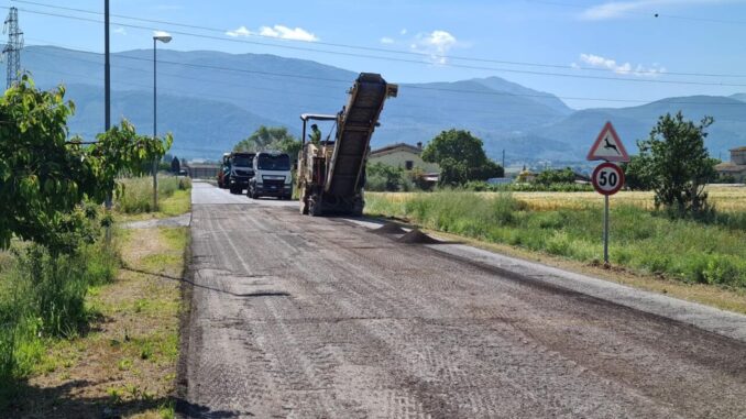 Manutenzione straordinaria in corso sulle strade di Spoleto e Norcia