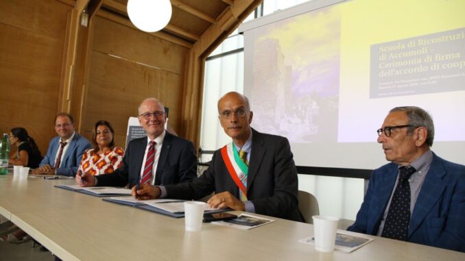 Firmato accordo tra Accumoli e Krems per Scuola di Ricostruzione