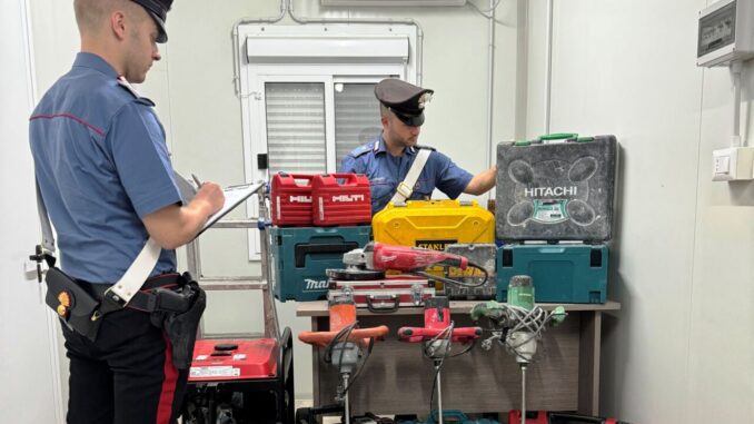 Norcia: due uomini denunciati per ricettazione di attrezzi edili