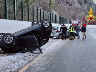 Incidente sulla SS685 a Norcia: due sinistri a causa del ghiaccio
