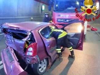 Incidente nella galleria Liberati, due le persone ferite