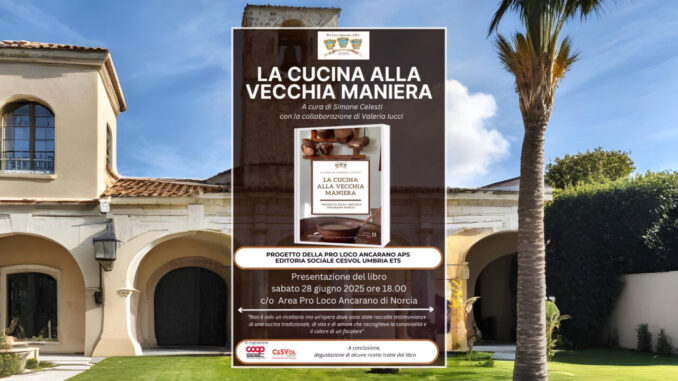 Ad Ancarano la presentazione de La cucina alla vecchia maniera