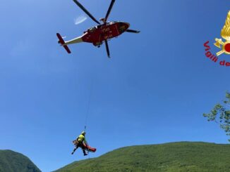 Recupero con tecniche SAF, feriti elitrasportati in ospedale