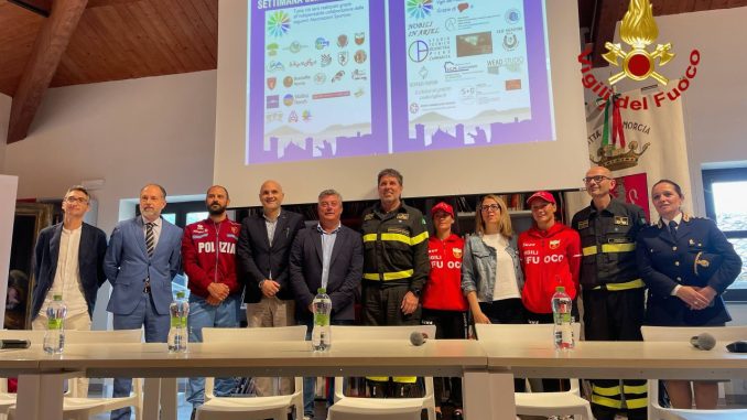 Sport e inclusione a Norcia con i Vigili del Fuoco