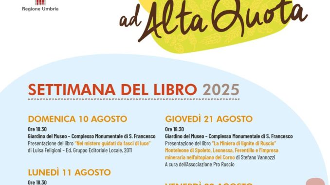 Dieci anni di libri a Monteleone, torna la rassegna