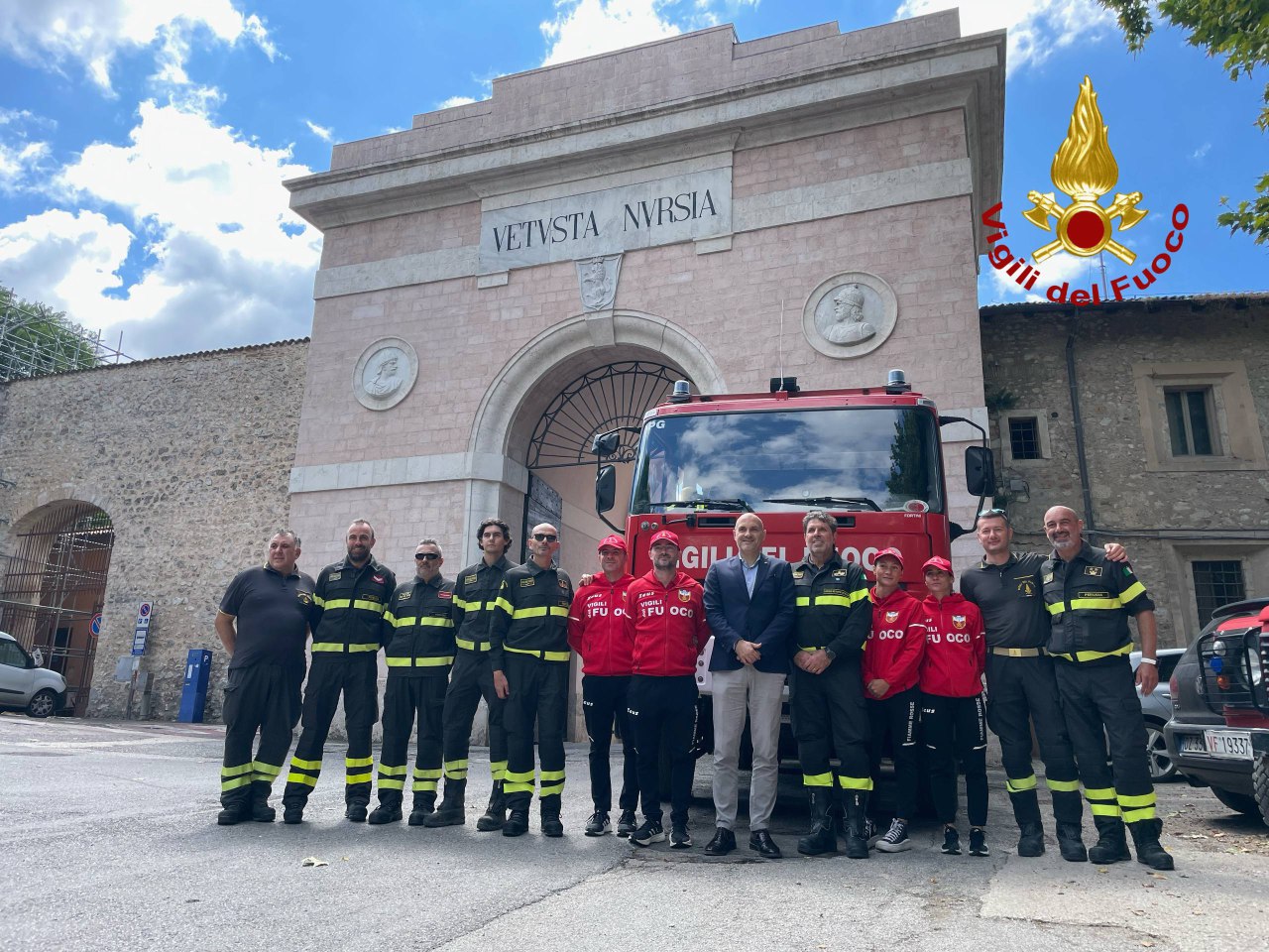 Sport e inclusione a Norcia con i Vigili del Fuoco