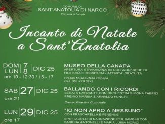 Incanto natalizio illumina Sant’Anatolia di Narco 2025