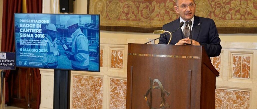 Presentato a Roma il nuovo badge per i cantieri della ricostruzione