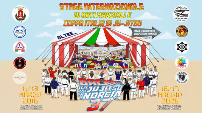 Coppa Italia Ju Jitsu 2026 accende Norcia con stage e gare
